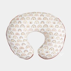 Boppy Nursing Pillow with Multicolor Organic “Spice Rainbow” Cover